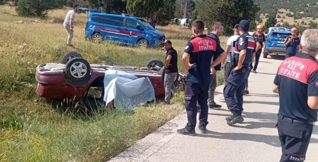 BURDUR (AA) – Burdur'da şarampole devrilen otomobilin sürücüsü hayatını kaybetti,