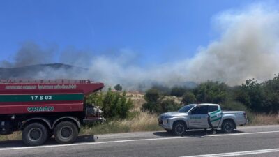 ÇANAKKALE (AA) – Çanakkale'nin Ayvacık ilçesinde ormanlık alanda çıkan yangına