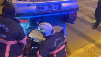 ÇANKIRI (AA) – Çankırı'da takla atan otomobildeki 5 kişi yaralandı.