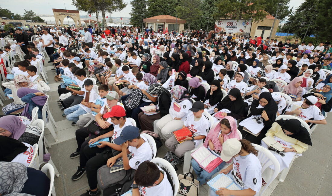 ÇORUM (AA) – Çorum'da yaz Kur'an kurslarında eğitim gören 600