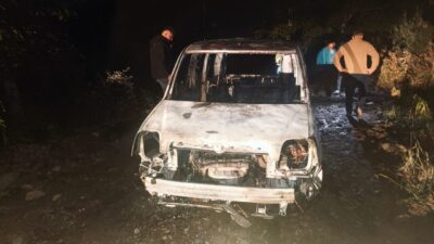 ÇORUM (AA) – Çorum'un Oğuzlar ilçesinde seyir halindeyken alev alan