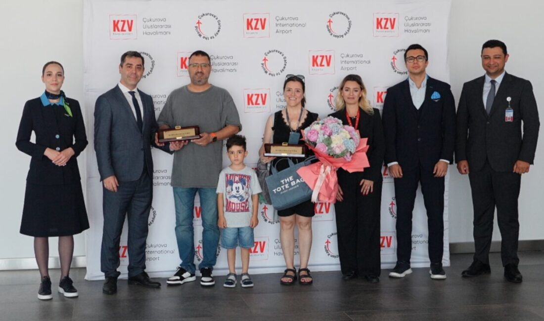 MERSİN (AA) – Mersin'deki Çukurova Uluslararası Havalimanı'na gelen 10 milyonuncu