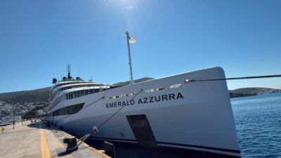 MUĞLA (AA) – Bahama bayraklı lüks kruvaziyer "Emerald Azzurra" ile