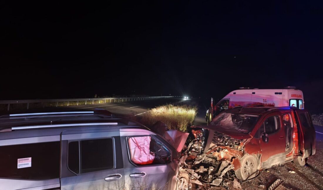 ERZURUM (AA) – Erzurum'un Horasan ilçesinde iki otomobilin çarpışması sonucu