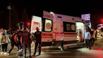 ERZURUM (AA) – Erzurum'un Yakutiye ilçesinde otomobilin refüje çıkarak takla