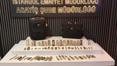 İSTANBUL (AA) – Fatih'te kuyumcu deposundan 51 kilo 482 gram