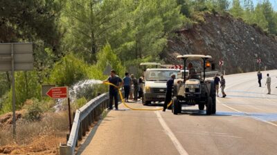 MUĞLA (AA) – Muğla'nın Fethiye ilçesinde çıkan orman yangınına müdahale