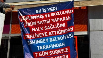 GAZİANTEP (AA) – Gaziantep'in Şahinbey ilçesinde, ikinci kez son kullanma