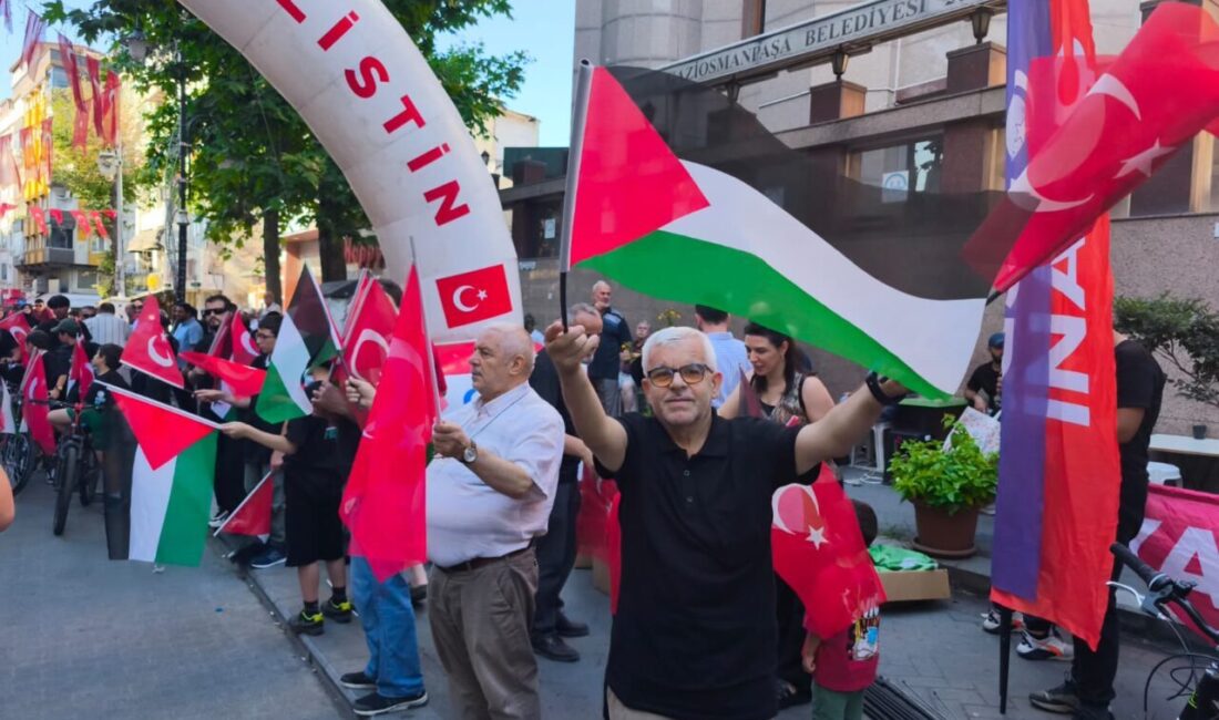 İSTANBUL (AA) – Anadolu Gençlik Derneği (AGD) Gaziosmanpaşa Şubesince, Filistin'e