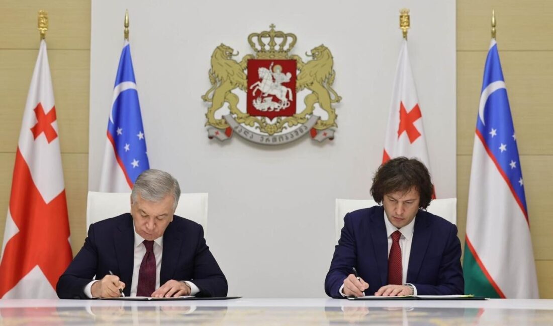 TİFLİS (AA) – Gürcistan Başbakanı İrakli Kobakhidze ile Özbekistan Cumhurbaşkanı