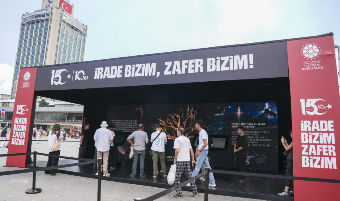 - Cumhurbaşkanlığı İletişim Başkanlığınca Taksim Meydanı'nda kurulan dijital deneyim alanına