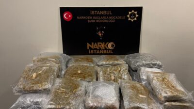 İSTANBUL (AA) – İstanbul'da, 45 kilo 488 gram uyuşturucunun ele