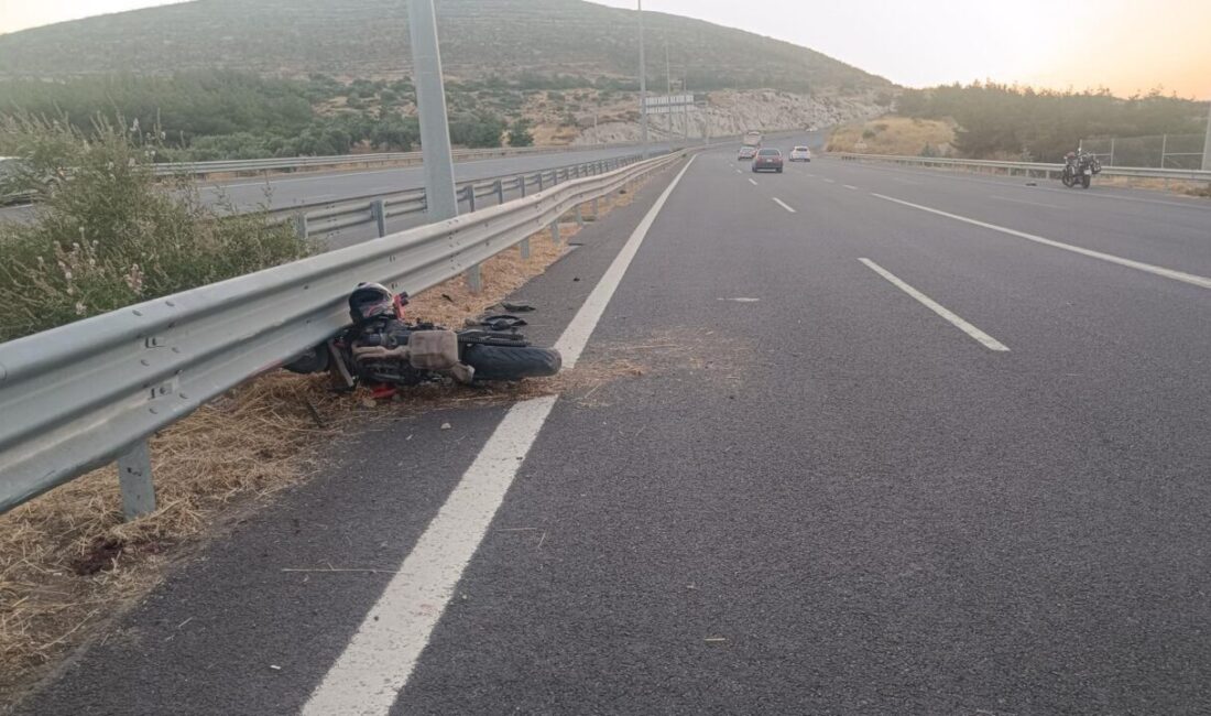 İZMİR (AA) – İzmir'in Aliağa ilçesinde kullandığı motosikletin devrilerek bariyere