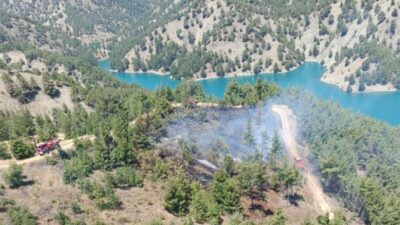 KAHRAMANMARAŞ (AA) – Kahramanmaraş'ın Onikişubat ilçesinde çıkan orman yangını, ekiplerin