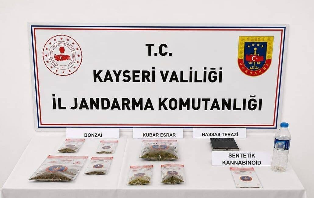 KAYSERİ (AA) – Kayseri'de düzenlenen uyuşturucu operasyonunda 2 şüpheli gözaltına