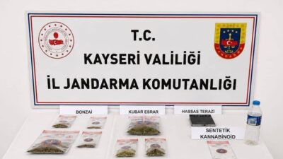 KAYSERİ (AA) – Kayseri'de düzenlenen uyuşturucu operasyonunda 2 şüpheli gözaltına