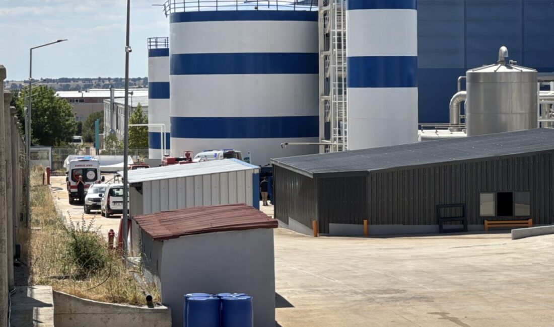 KIRKLARELİ (AA) – Kırklareli'nde bir içecek üretim fabrikasında meydana gelen