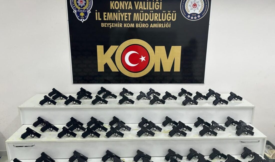 KONYA (AA) – Konya'da polis ekiplerince düzenlenen operasyonda 70 ruhsatsız