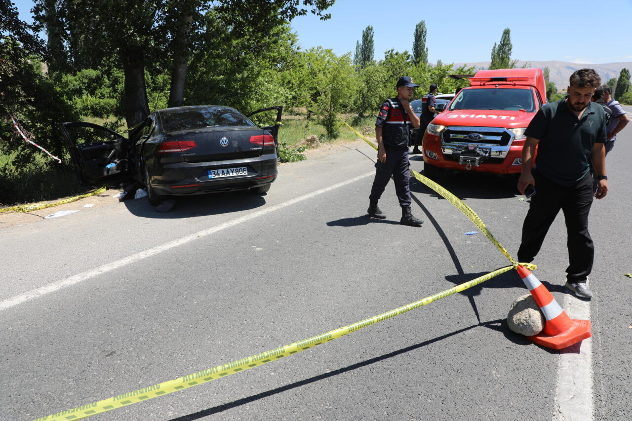 MALATYA (AA) – Malatya'nın Darende ilçesinde, ağaca çarpan otomobildeki 2