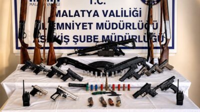 MALATYA (AA) – Malatya'da sosyal medya platformlarında silah teşhiri ve