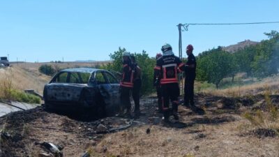 MALATYA (AA) – Malatya'da takla atan otomobilin yanması sonucu 1