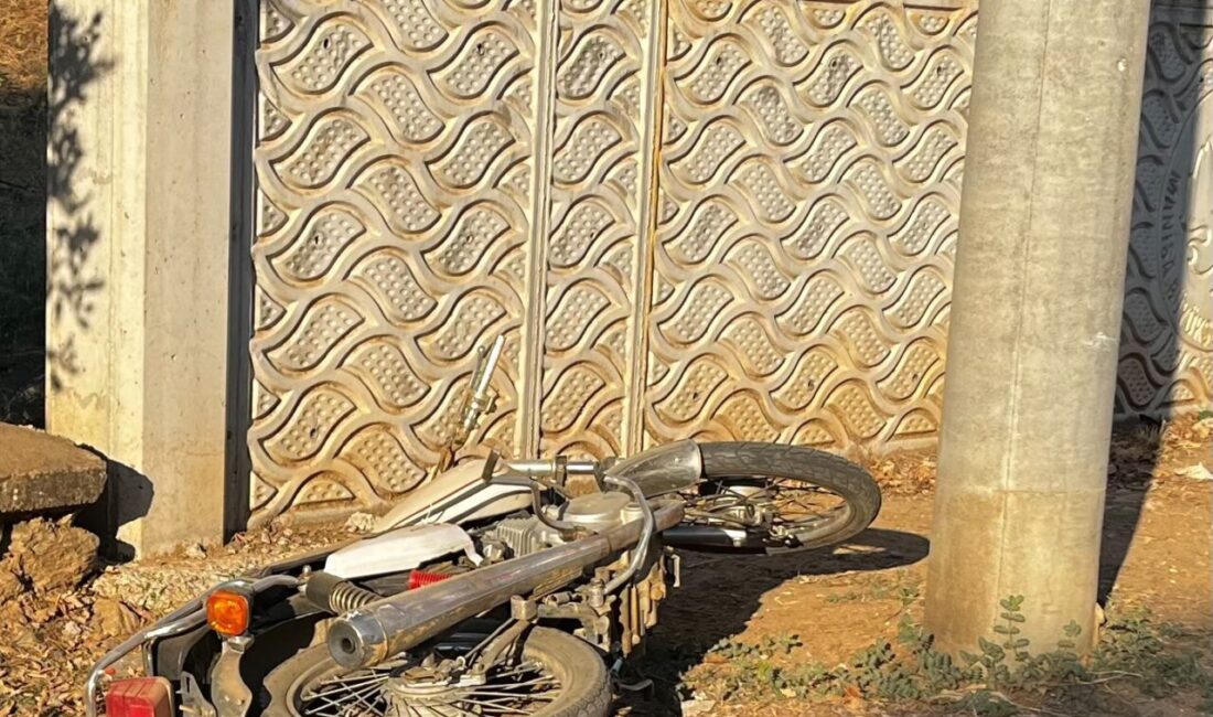 MANİSA (AA) – Manisa'nın Sarıgöl ilçesinde motosikletin elektrik direğine çarpması