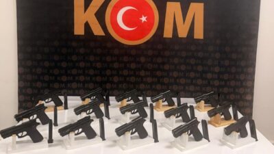 MARDİN (AA) – Mardin'in merkez Artuklu ilçesinde 18 ruhsatsız tabanca