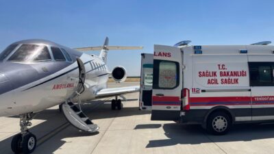 MARDİN (AA) – Mardin'de 14 günlük hasta bebek, ambulans uçakla