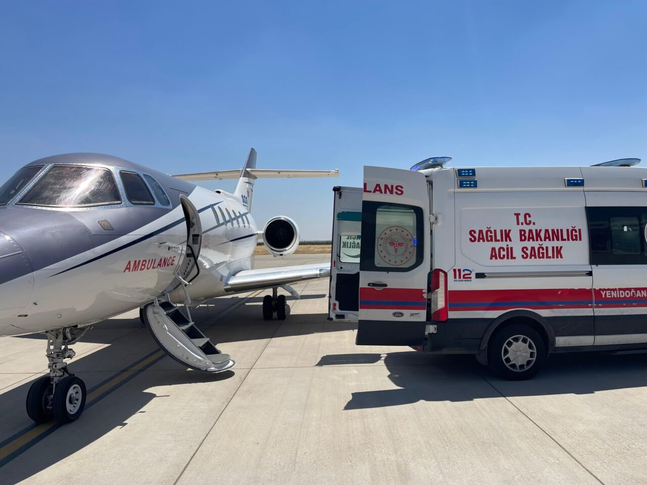 MARDİN (AA) – Mardin'de 14 günlük hasta bebek, ambulans uçakla