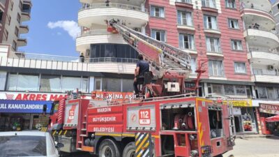 MARDİN (AA) – Mardin'in merkez Artuklu ilçesinde bir apartmanda çıkan