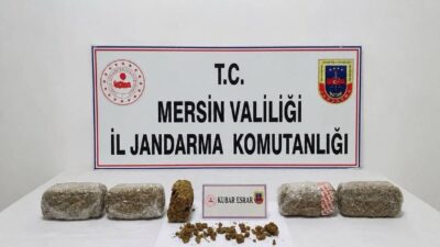 MERSİN (AA) – Mersin'de düzenlenen uyuşturucu operasyonunda 6 kilo 300