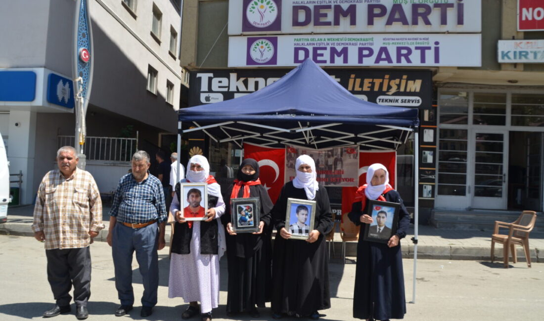 MUŞ (AA) – Muş'ta çocukları terör örgütü PKK tarafından kaçırılan