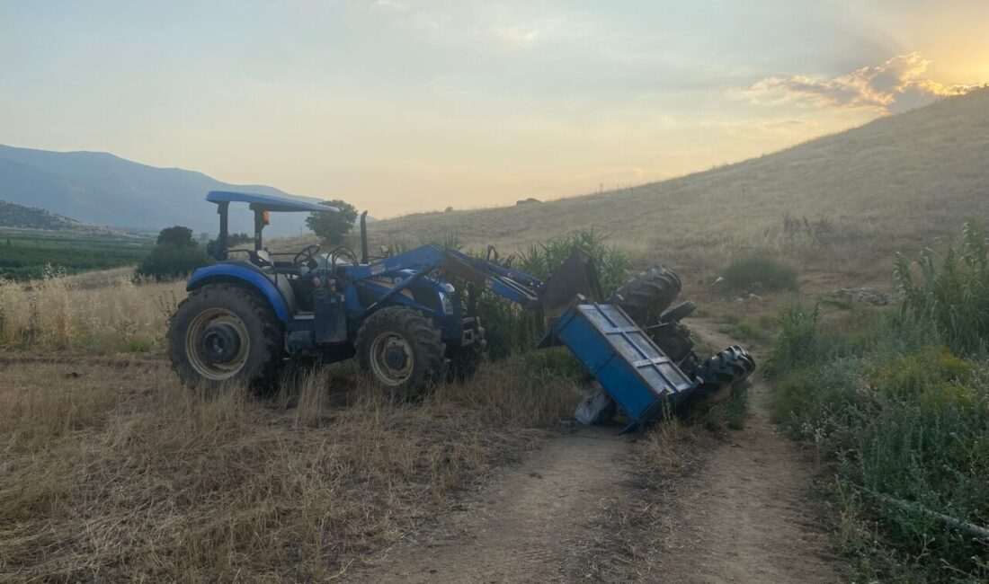 İZMİR (AA) – İzmir'in Ödemiş ilçesinde devrilen traktörün 16 yaşındaki