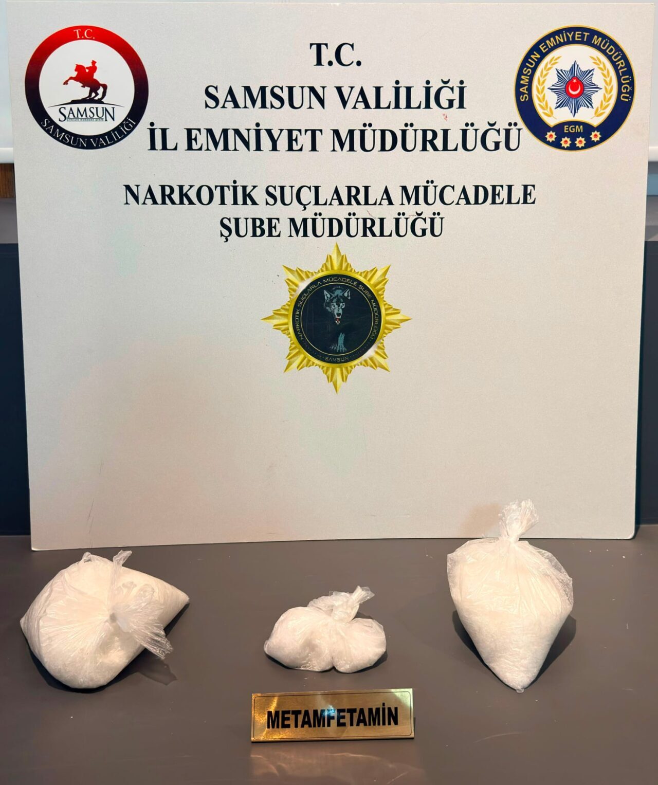 SAMSUN (AA) – Samsun'un İlkadım ilçesinde düzenlenen operasyonda 1 kilo