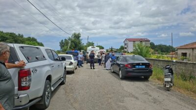 SAMSUN (AA) – Samsun'un Bafra ilçesinde bahçede yaktığı ateşin içinde