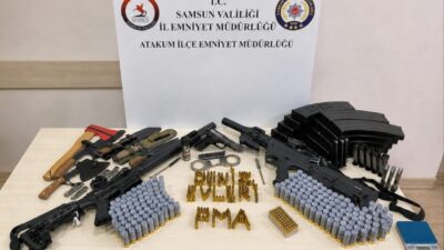 SAMSUN (AA) – Samsun'un Atakum ilçesinde düzenlenen operasyonda, ruhsatsız silah