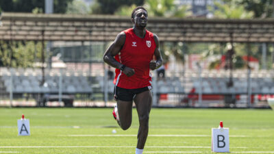 SAMSUN (AA) – Trendyol Süper Lig ekiplerinden Samsunspor'da futbolcular, koşu