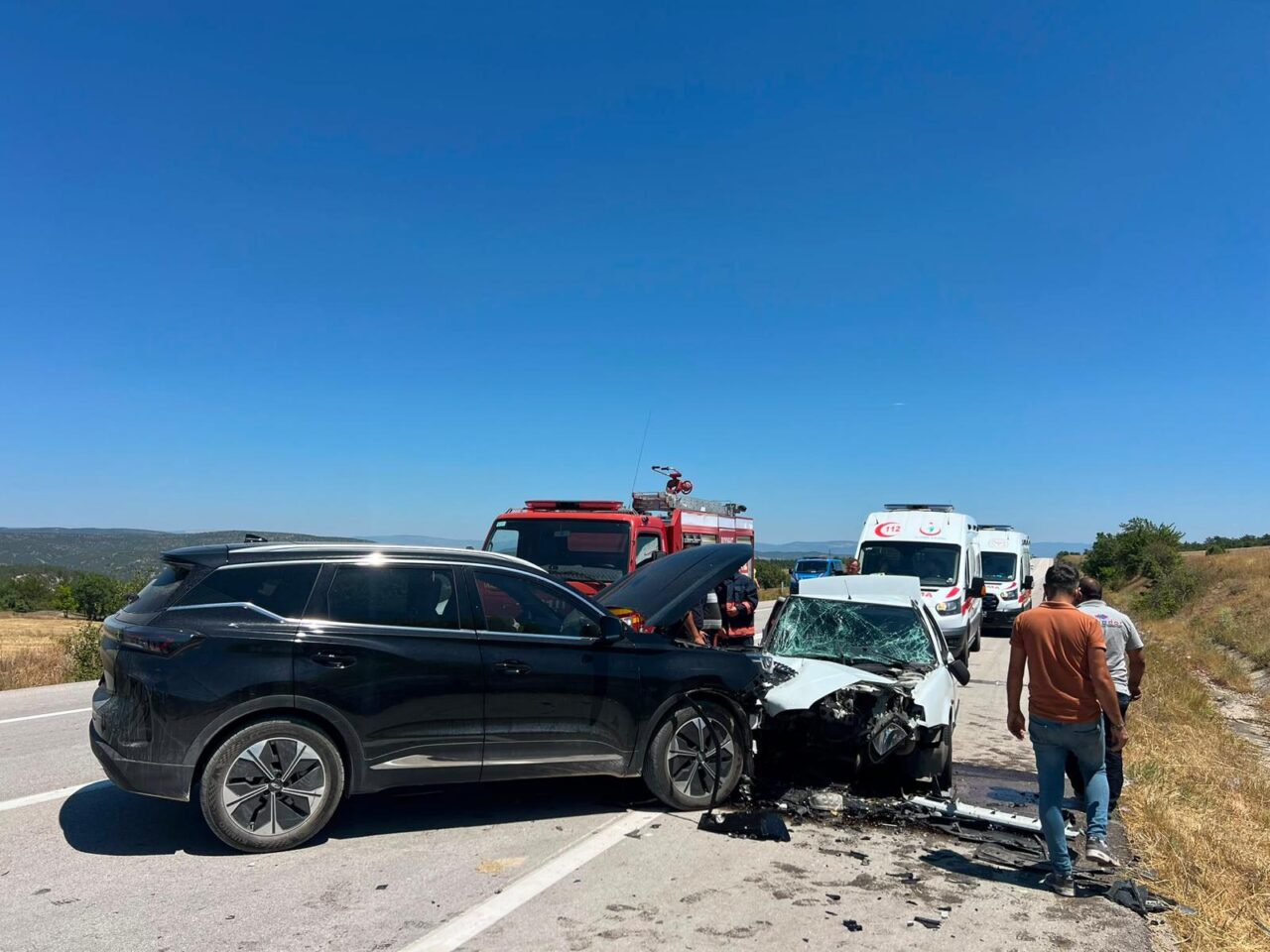 SİNOP (AA) – Sinop'un Saraydüzü ilçesinde ciple otomobilin çarpışması sonucu