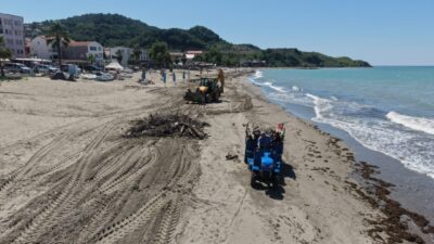 SİNOP (AA) – Sinop'un Türkeli ilçesinde etkili olan sağanağın ardından
