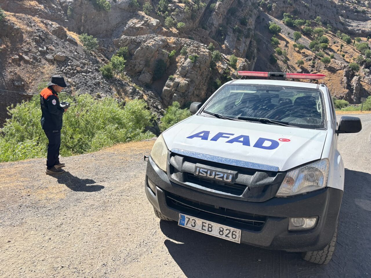 ŞIRNAK (AA) – Şırnak'ın Beytüşşebap ilçesinde balık tutarken Habur Çayı'na