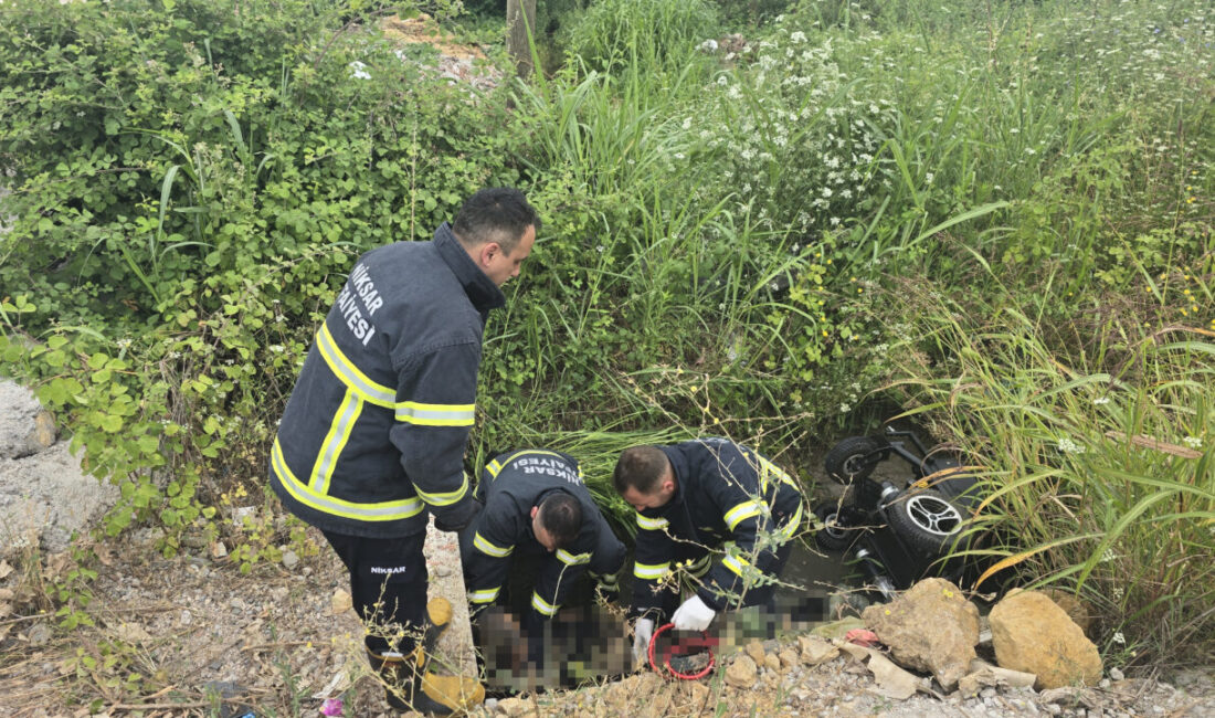 TOKAT (AA) – Tokat'ın Niksar ilçesinde engelli kişi sulama kanalında