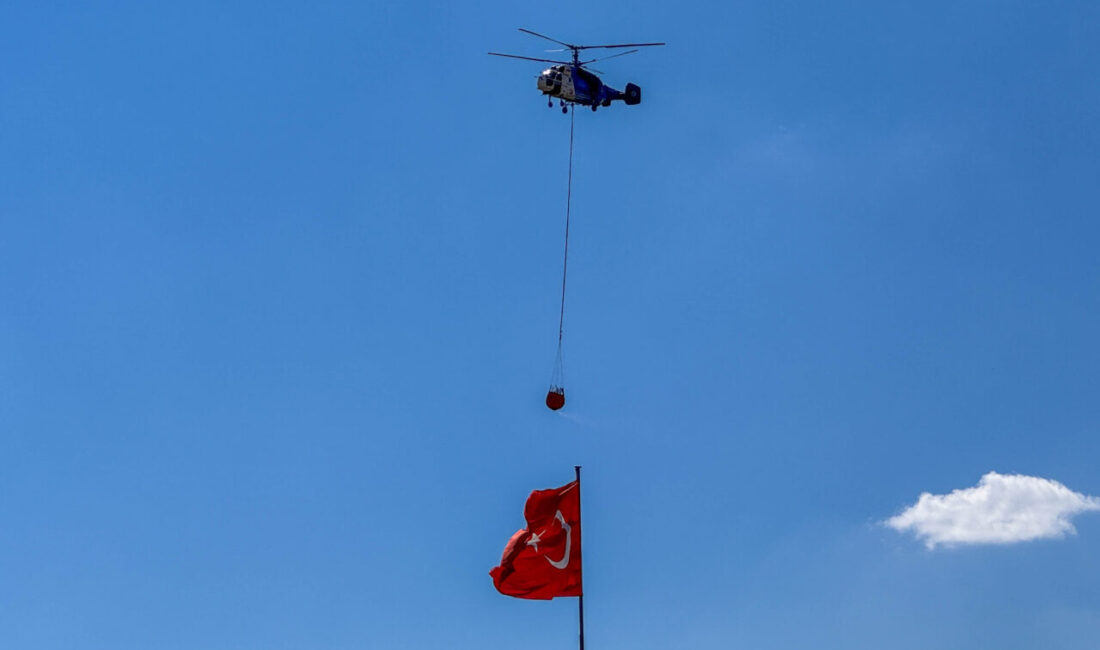 UŞAK (AA) – Uşak'ın Eşme ilçesinde otluk alanda başlayıp makilik