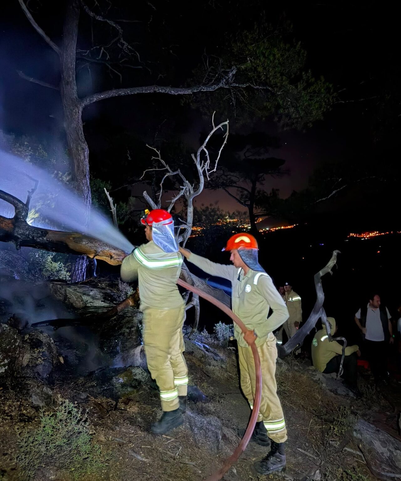 MUĞLA (AA) – Muğla'nın Yatağan ilçesinde çıkan orman yangını ekiplerin