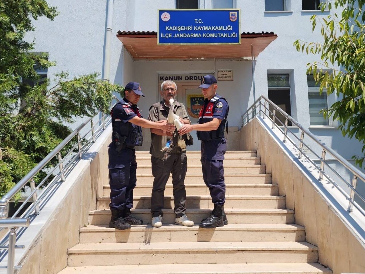 YOZGAT (AA) – Yozgat'ın Kadışehri ilçesinde yaralı bulunan leylek, tedavisinin