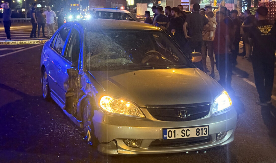 ADANA (AA) – Adana'nın Pozantı ilçesinde otomobil ile çarpışan motosikletin