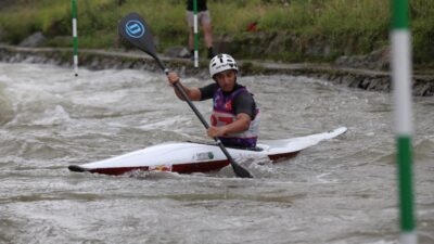RİZE (AA) – Türkiye Kano Federasyonunca düzenlenen Akarsu Slalom Türkiye