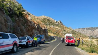 ANTALYA (AA) – Antalya'nın Alanya ilçesinde motosikletin uçuruma yuvarlanması sonucu