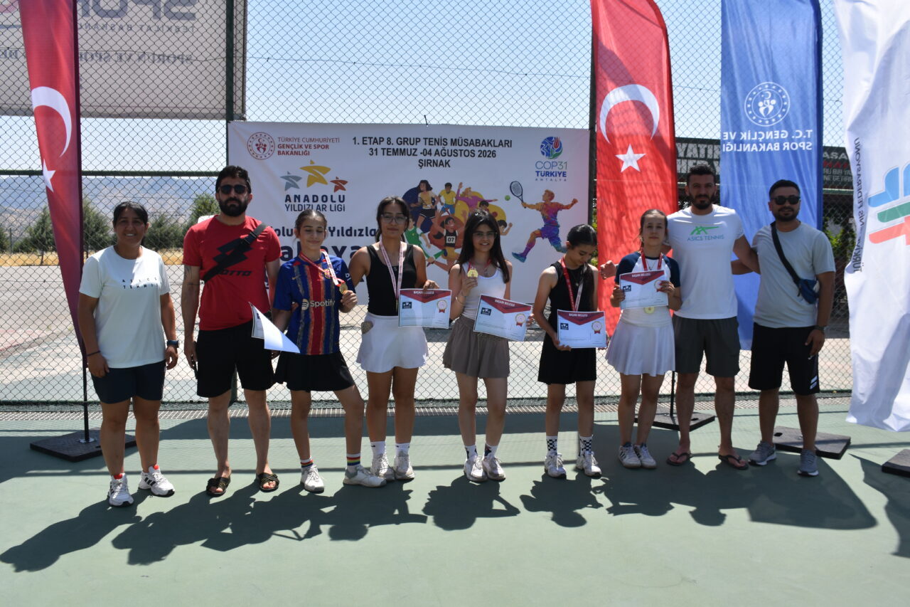 ŞIRNAK (AA) – Anadolu Yıldızlar Ligi (ANALİG) Tenis 1. Etap