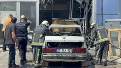 ANTALYA (AA) – Antalya'nın Kepez ilçesinde park halindeki otomobilde başlayan