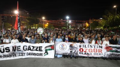 MARDİN (AA) – Bosna-Hersek'in Srebrenitsa kentinden yola çıkan "Filistin Konvoyu"nda